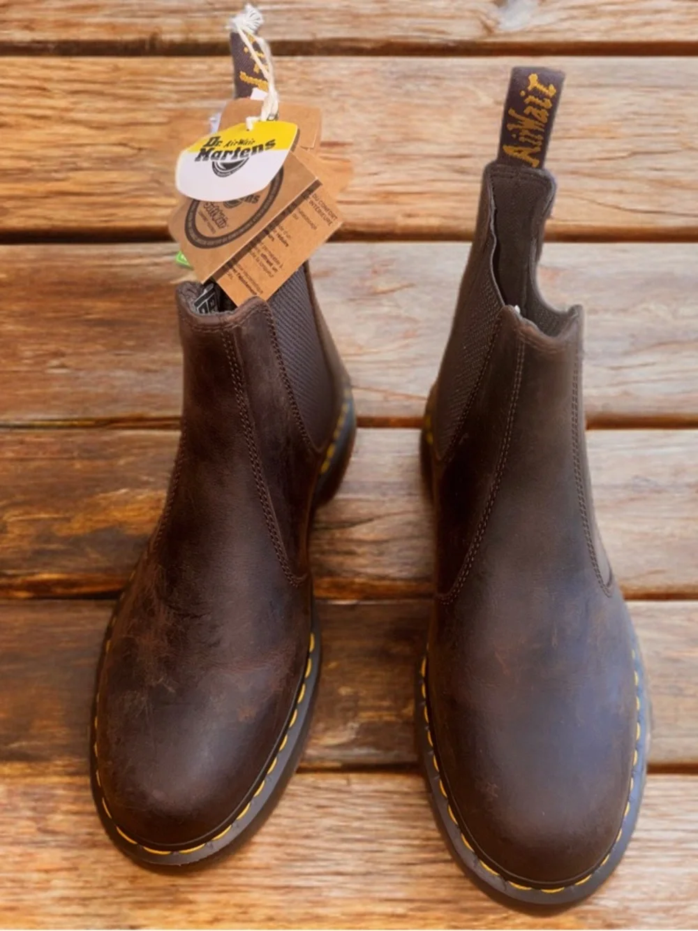 NWT Dr. Martens Size 10 Men’s/11 Woman’s Dark Brown Crazy Horse Chelsea Boots